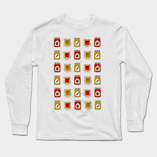 PEANUT Butter And Jam Pattern Long Sleeve T-Shirt